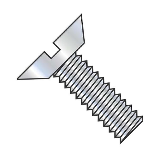 Usa Industrials 5/16"-18 x 5/8 in Slotted Flat Machine Screw, Zinc Plated Steel BULK-SCRW-8497 - main